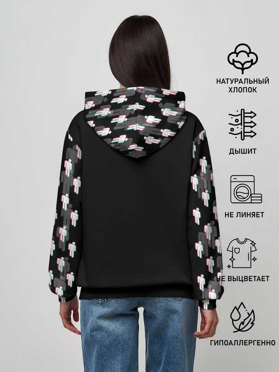 Женское худи / BILLIE EILISH GLITCH