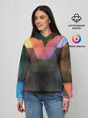 Женское худи / ТРЕУГОЛЬНИКИ АБСТРАКЦИЯ УЗОРЫ