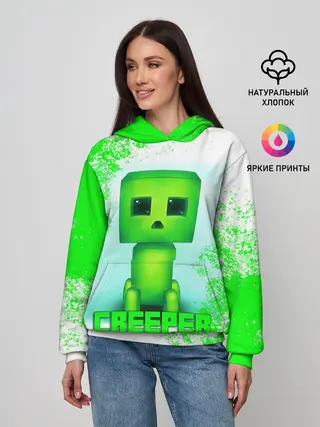 Женское худи / MINECRAFT CREEPER