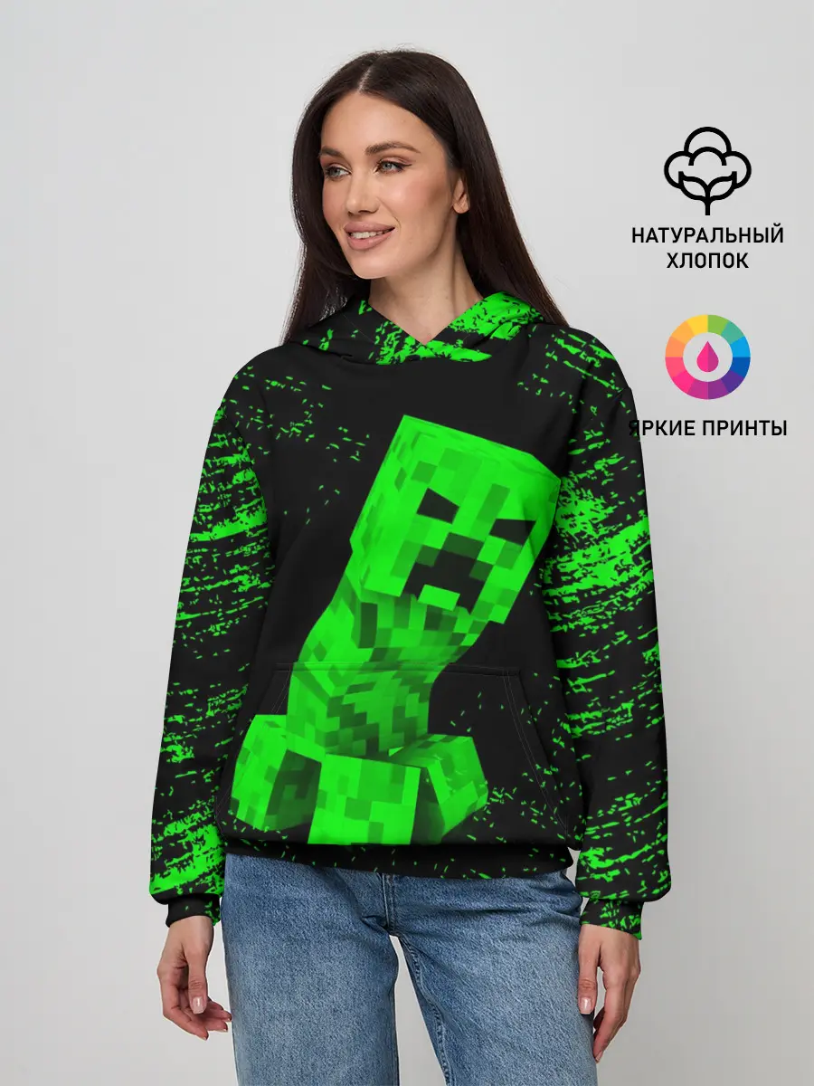 Женское худи / MINECRAFT CREEPER
