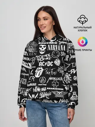 Женское худи / Рок Легенды | Всех времен