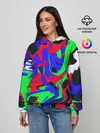 Женское худи / Абстрактные краски