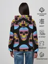 Женское худи / Neon skull