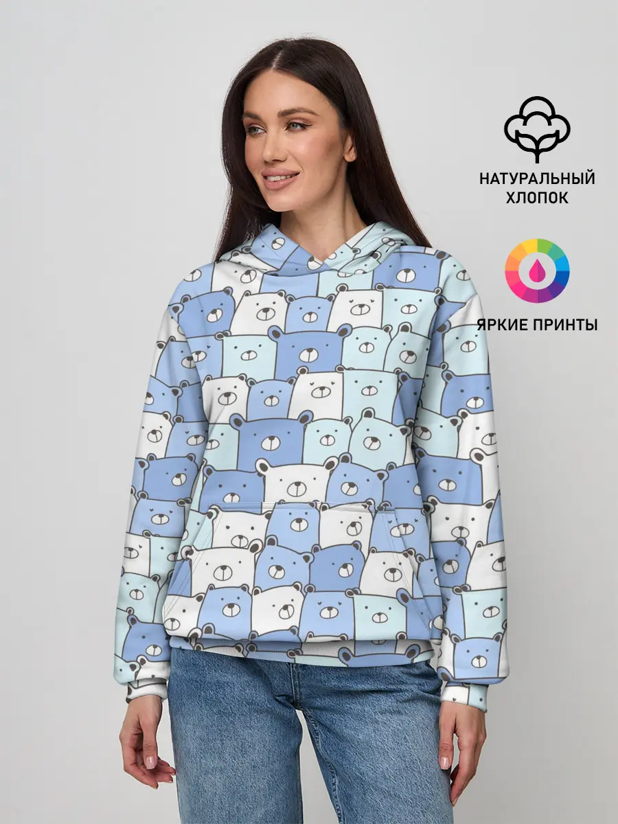 Женское худи / МИШКИ