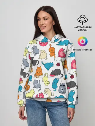 Женское худи / Кошачья стая