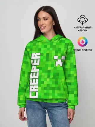 Женское худи / MINECRAFT CREEPER