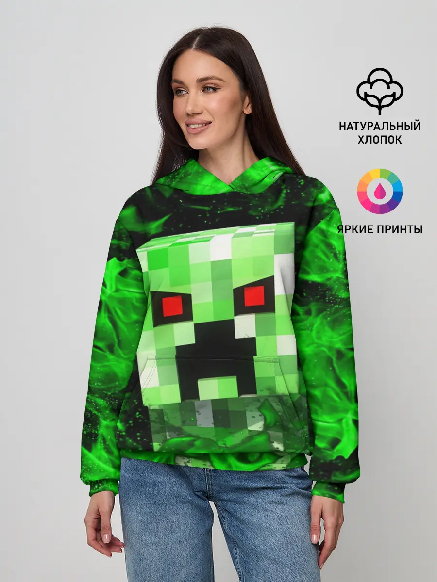 Женское худи / MINECRAFT CREEPER