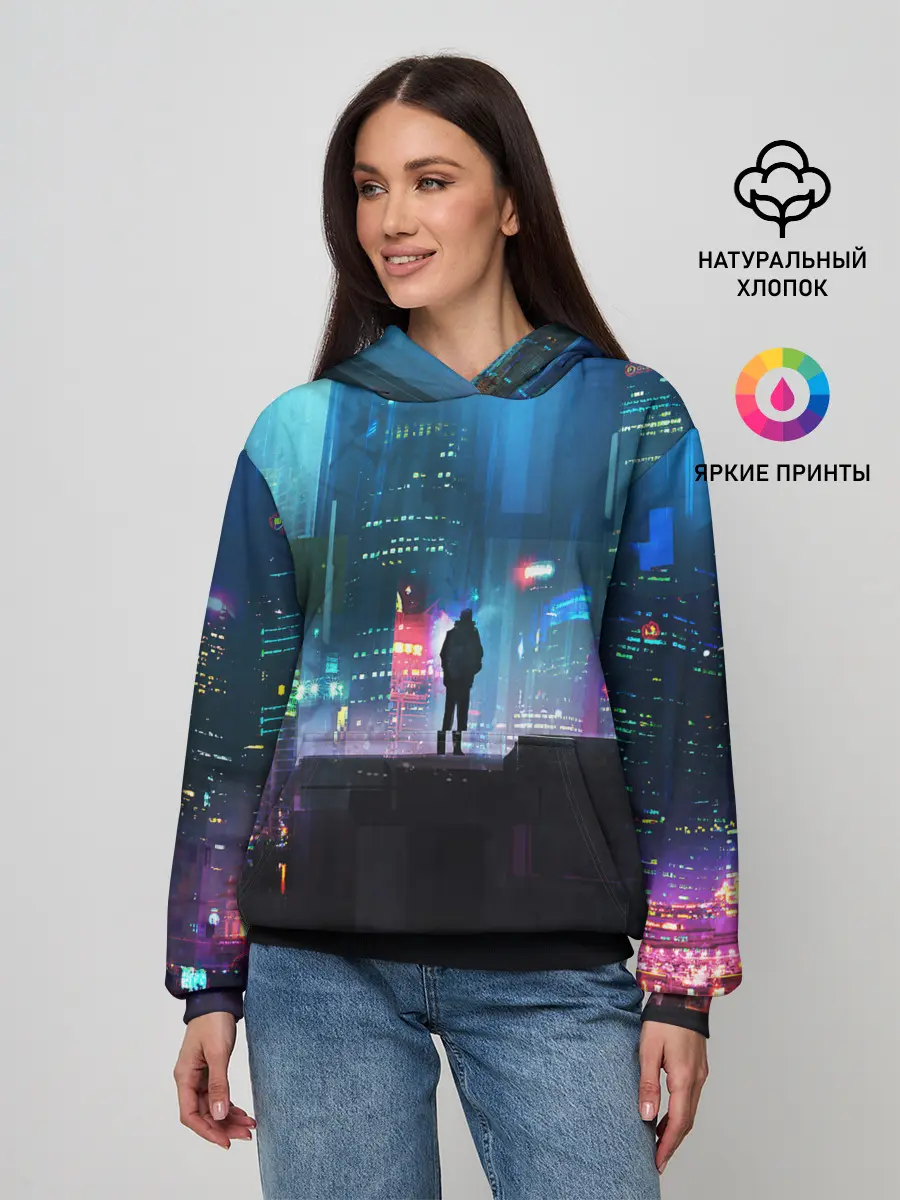 Женское худи / CITY NEON