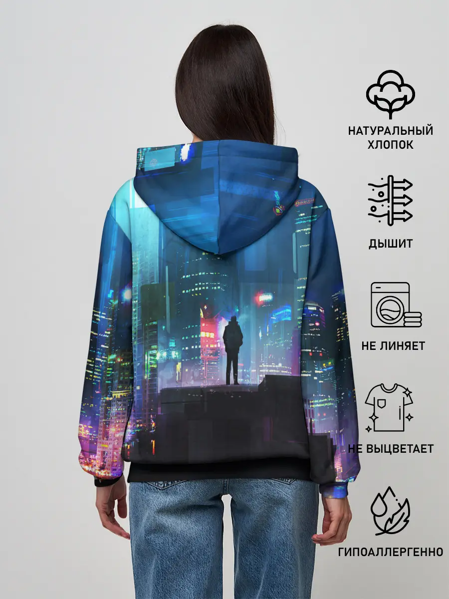 Женское худи / CITY NEON