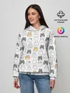 Женское худи / Толстые котики