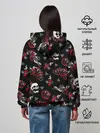 Женское худи / Черепа и розы