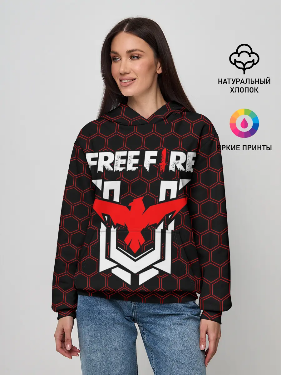 Женское худи / FREE FIRE / ФРИ ФАЕР