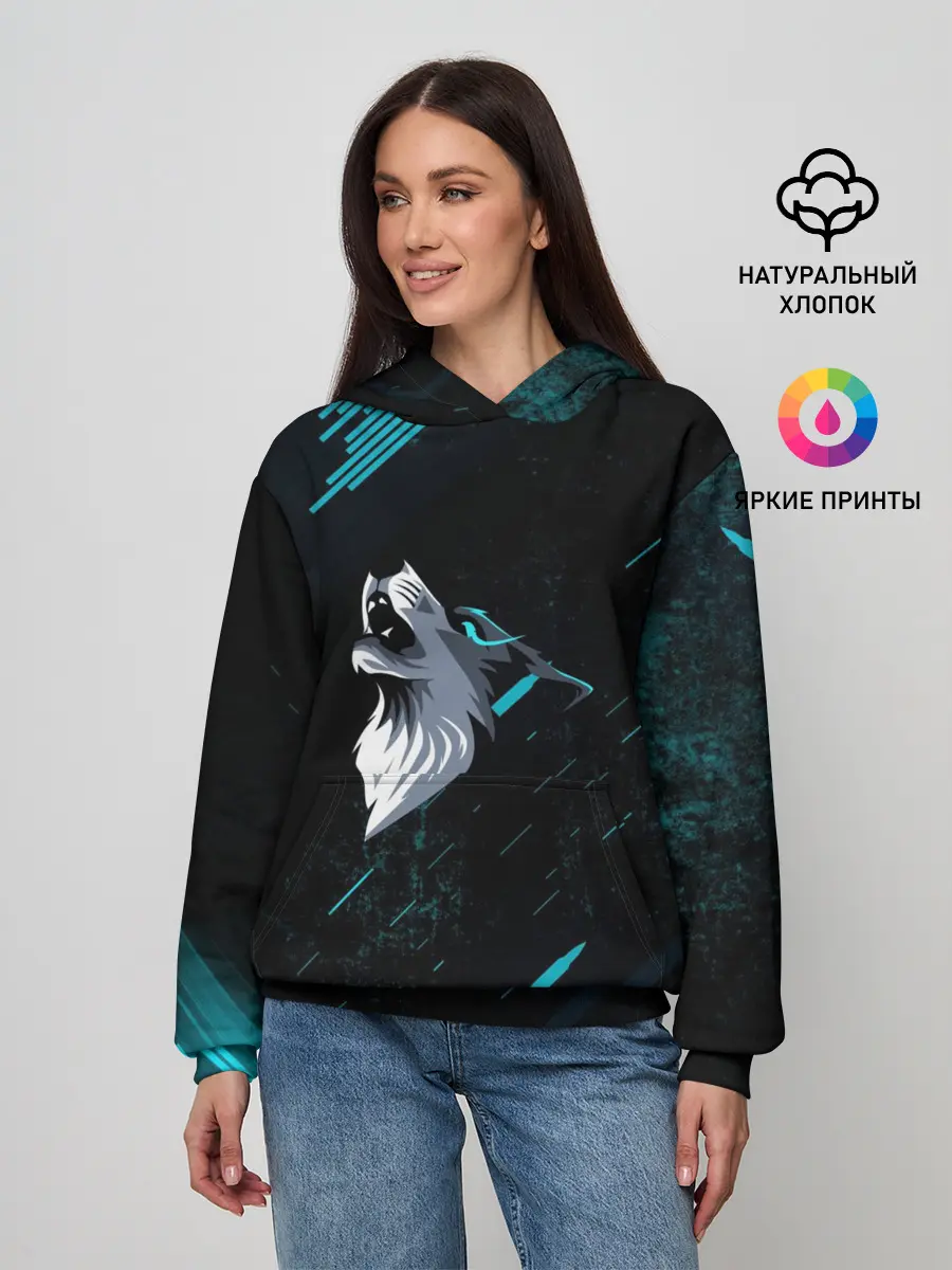 Женское худи / Sky Wolf