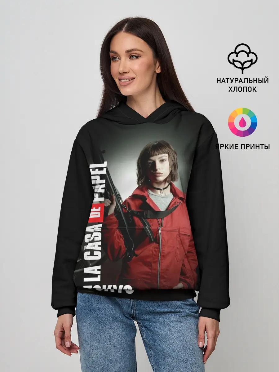 Женское худи / Бумажный дом Токио