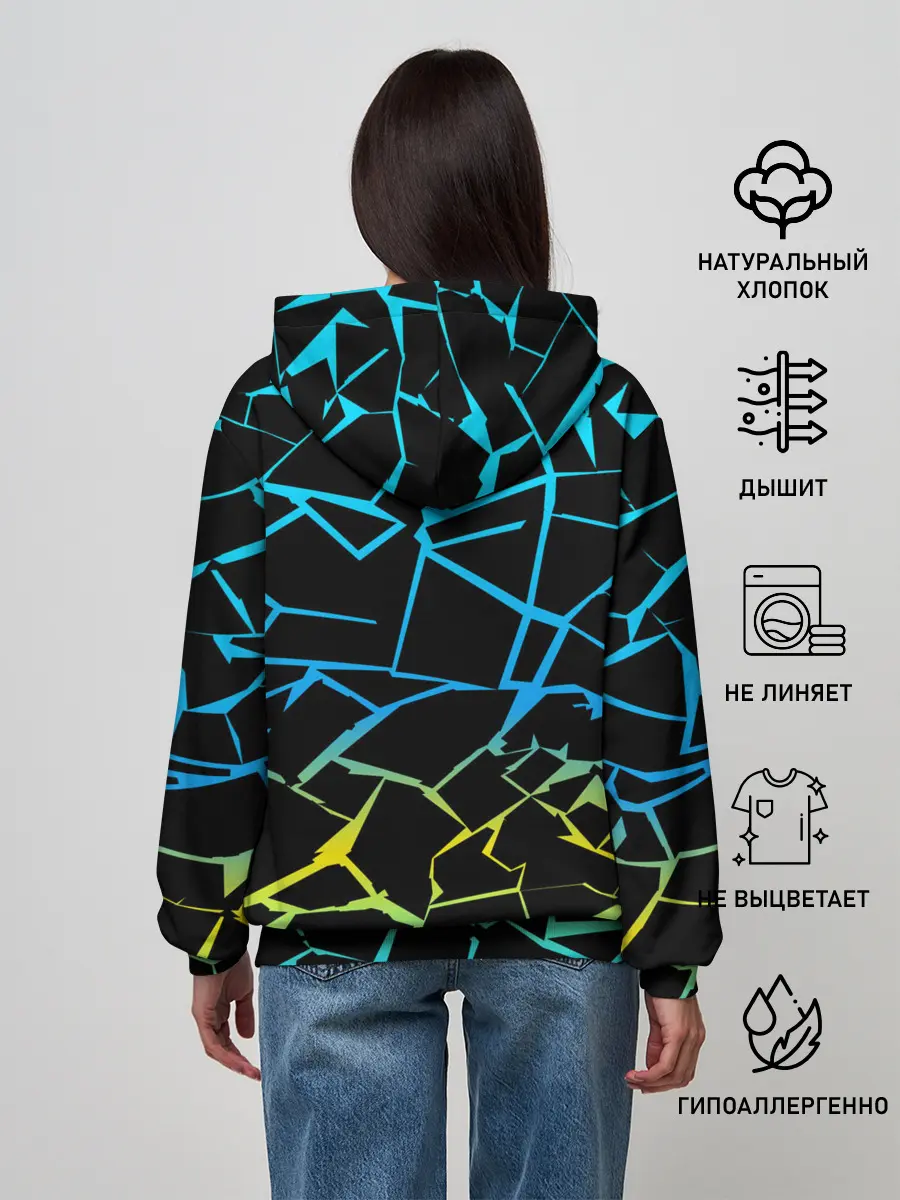 Женское худи / НЕОНОВЫЙ ГРАДИЕНТ