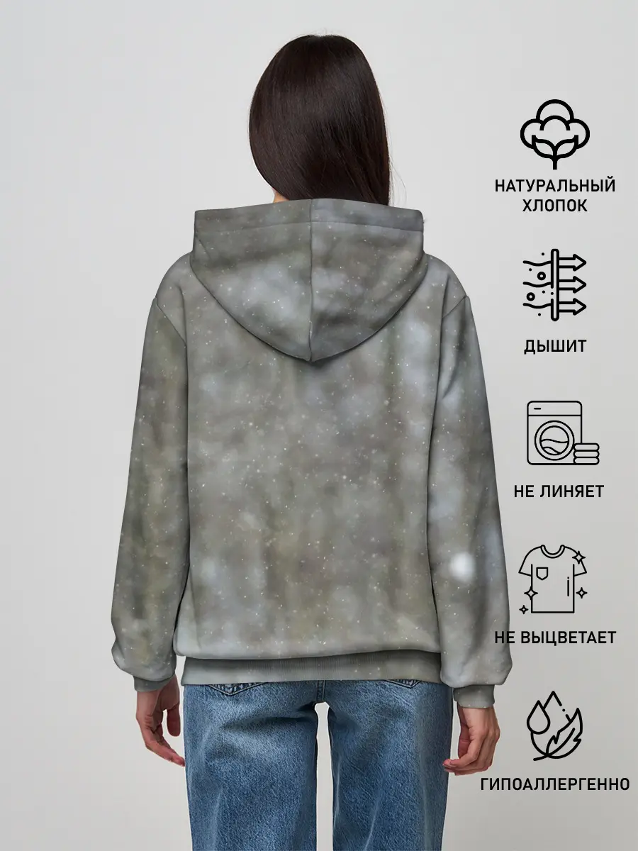 Женское худи / Волк и снег