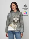 Женское худи / Волк и снег
