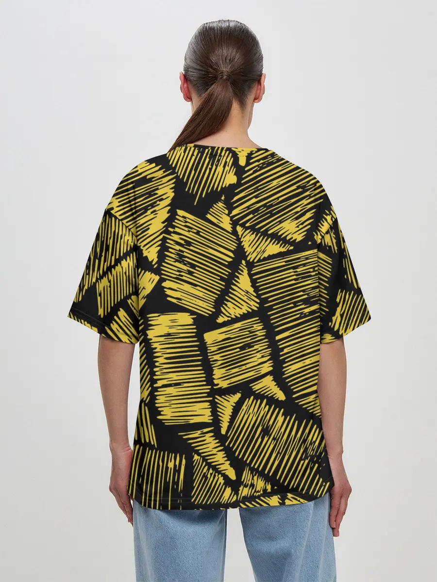 Женская футболка оверсайз / годзилла