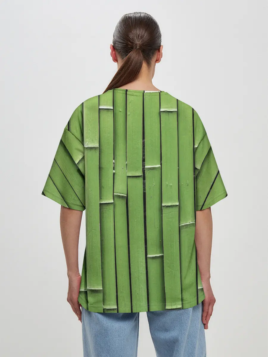 Женская футболка оверсайз / Бамбук