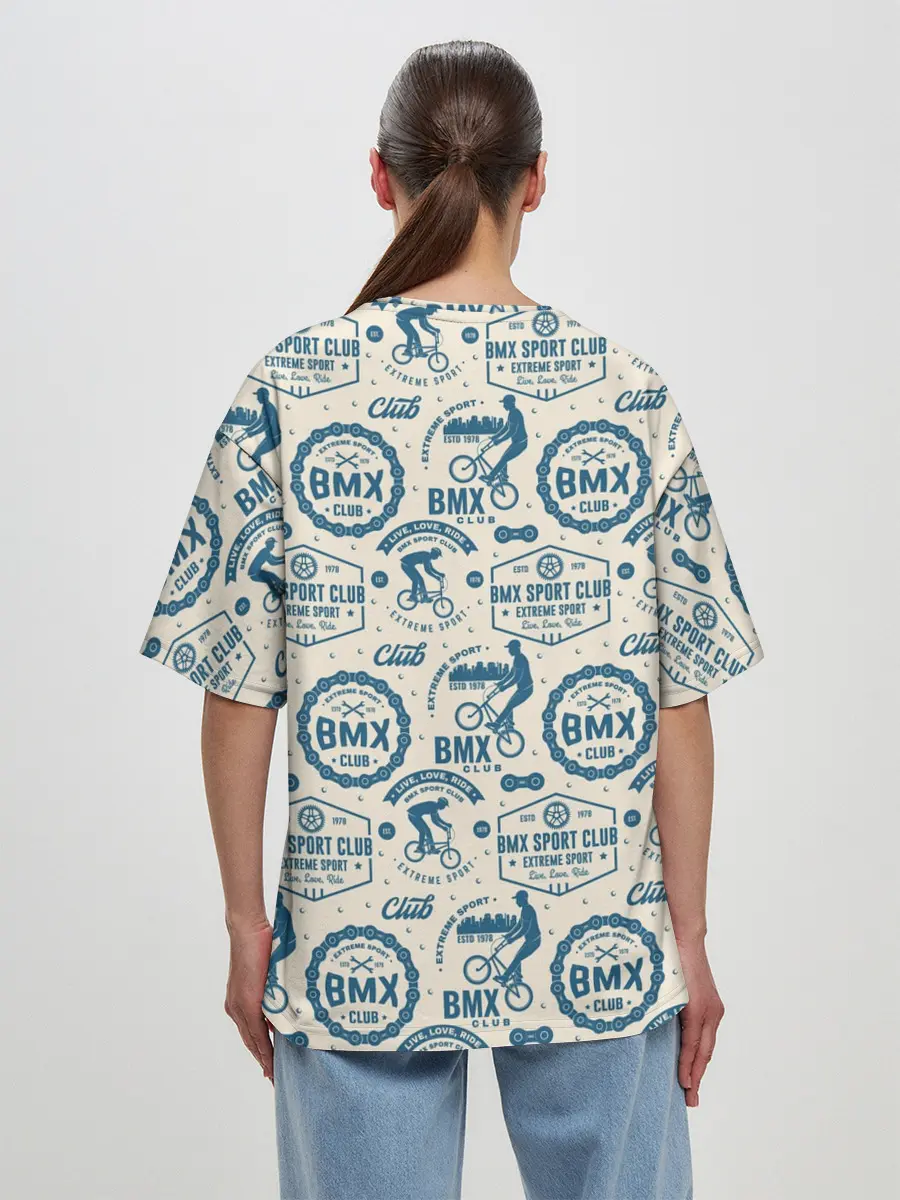 Женская футболка оверсайз / BMX