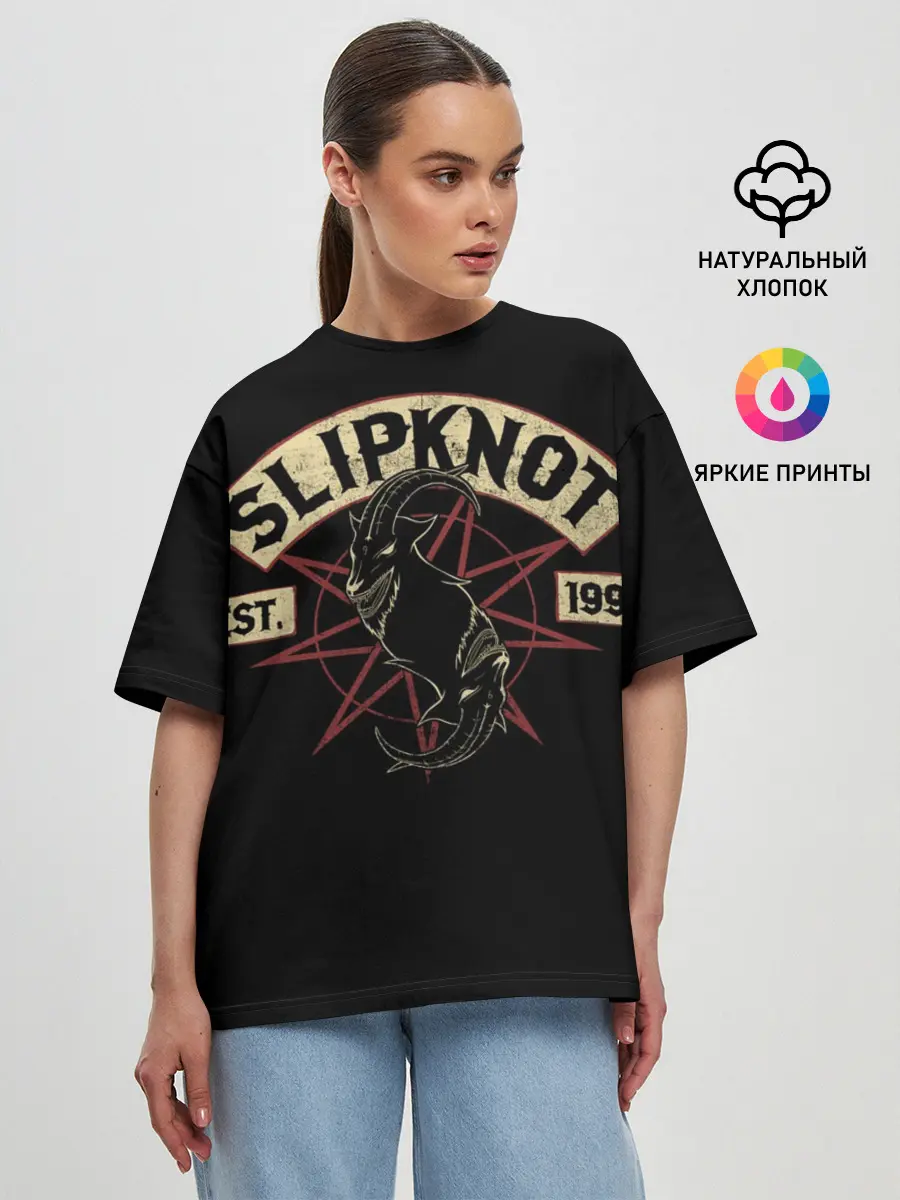 Женская футболка оверсайз / Slipknot