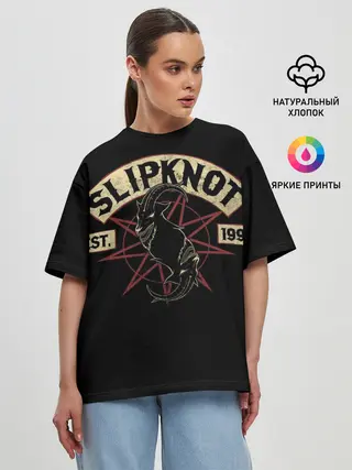 Женская футболка оверсайз / Slipknot