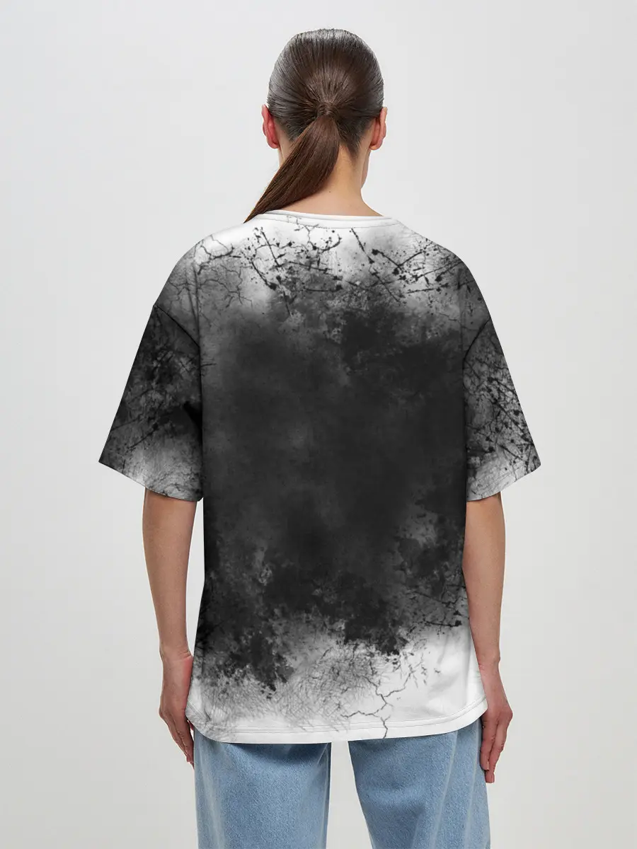 Женская футболка оверсайз / Гатс акварель