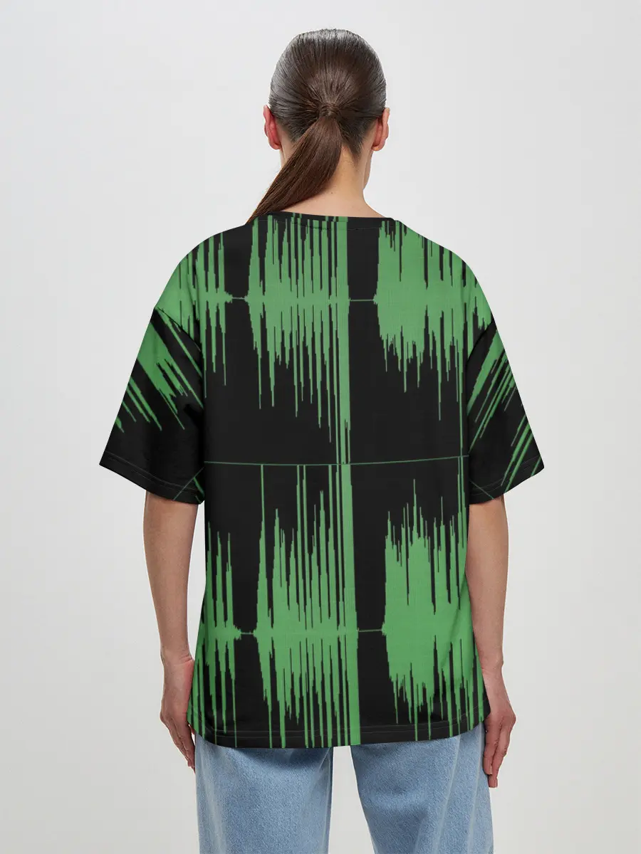 Женская футболка оверсайз / AUDIOWAVE