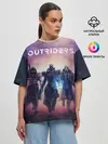 Женская футболка оверсайз / Outriders