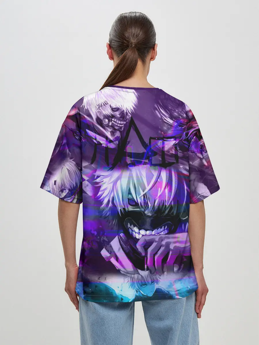 Женская футболка оверсайз / Ретро Рейв Гуль