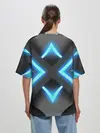 Женская футболка оверсайз / НЕОНОВЫЕ СТРЕЛКИ 3D