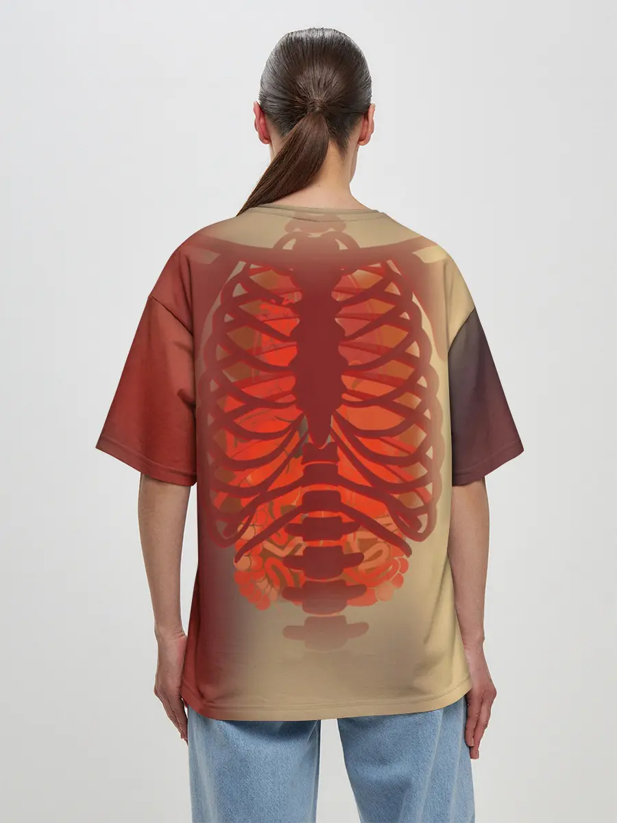 Женская футболка оверсайз / cs:go | X-Ray Style