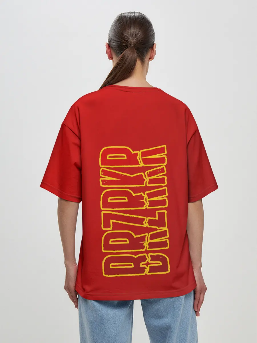 Женская футболка оверсайз / BRZRKR