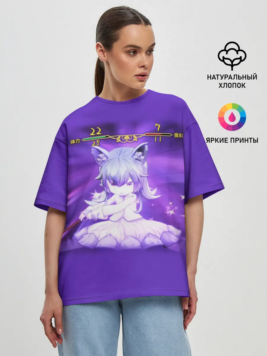 Женская футболка оверсайз / Mylne and the Forest Gift