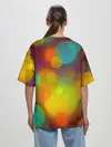 Женская футболка оверсайз / Цветные блики