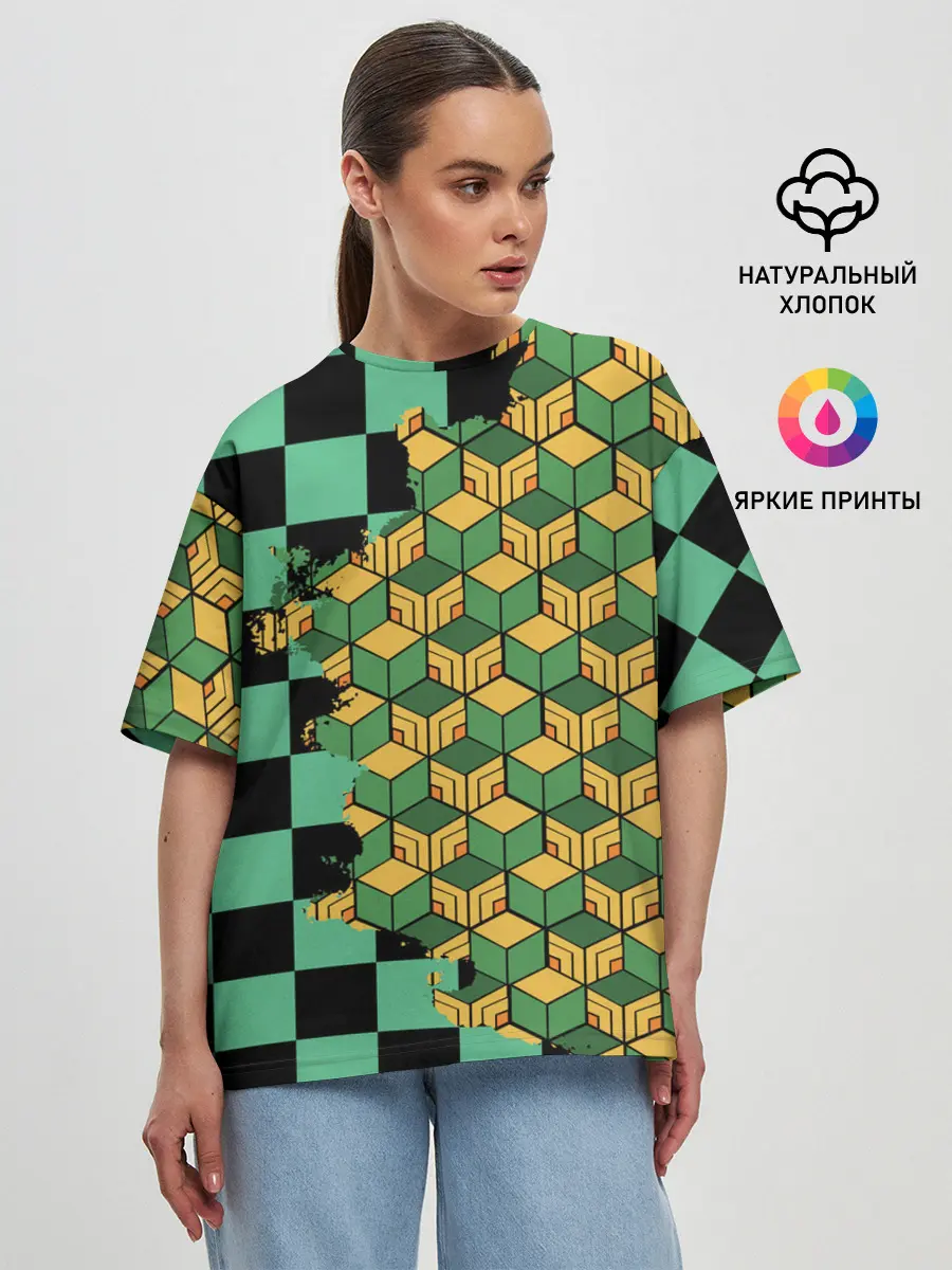 Женская футболка оверсайз / ТАНДЖИРО И ТОМИОКА