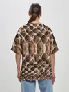 Женская футболка оверсайз / Snake Skin
