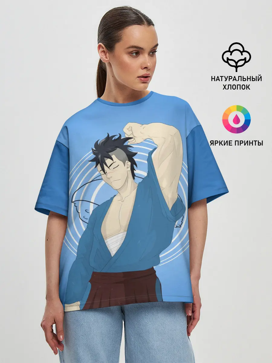 Женская футболка оверсайз / Food wars Shokugeki no Soma