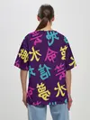 Женская футболка оверсайз / Japanese pattern