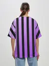 Женская футболка оверсайз / Полосатость