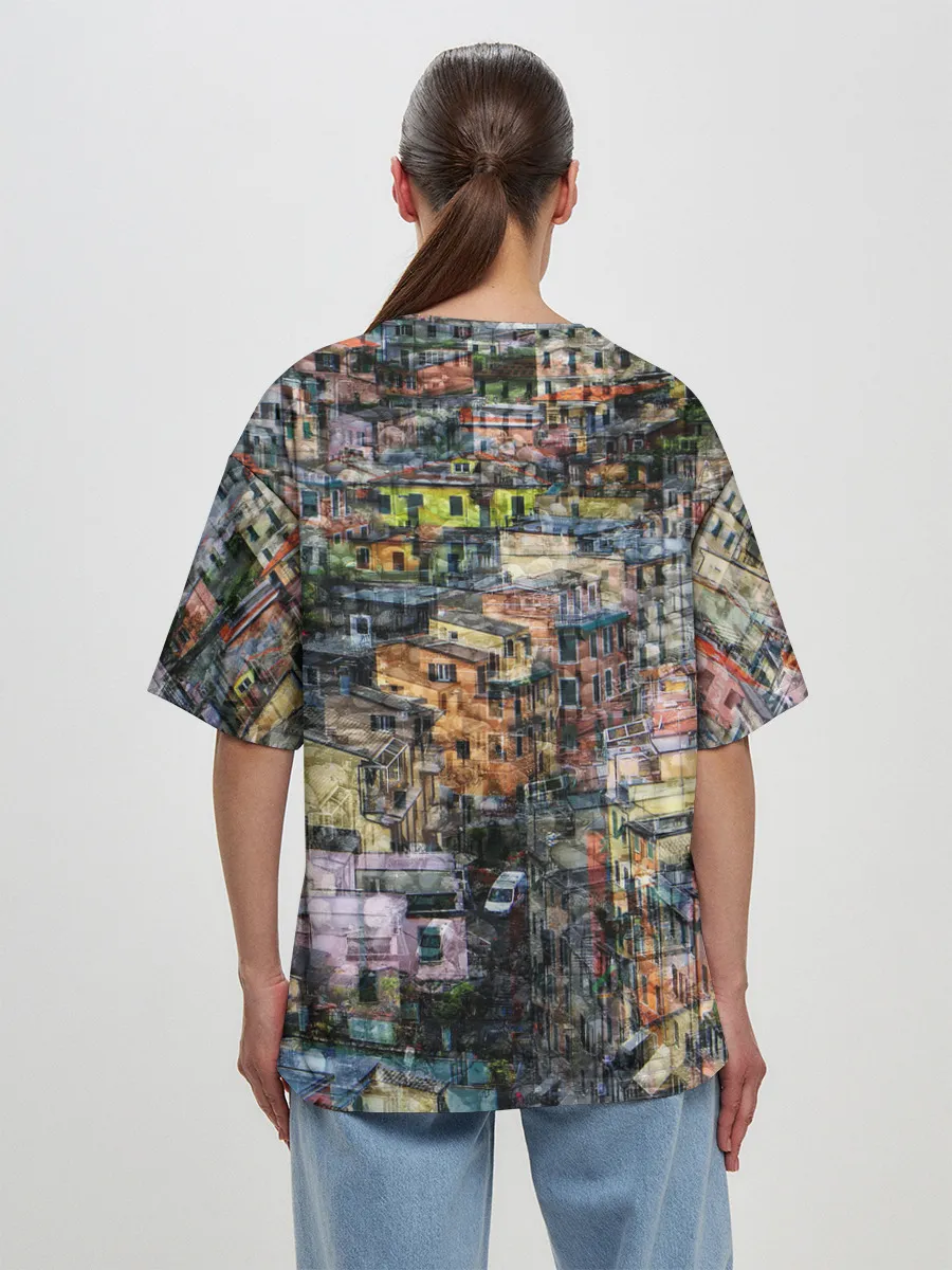 Женская футболка оверсайз / ГОРОДОК