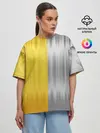 Женская футболка оверсайз / Gold and Silver