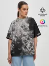Женская футболка оверсайз / Fire and Smoke