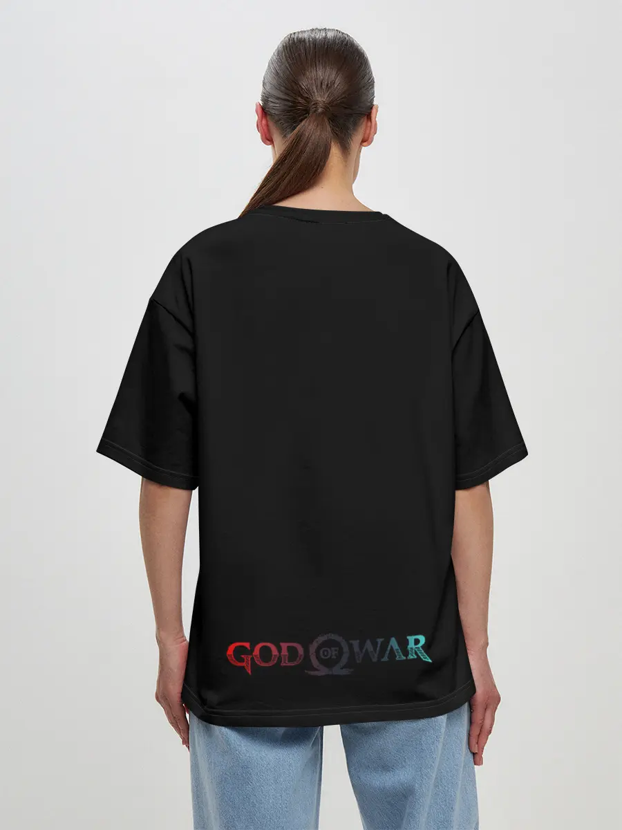 Женская футболка оверсайз / Brutal Kratos