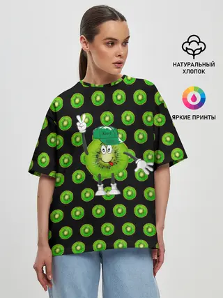 Женская футболка оверсайз / Mr. Kiwi