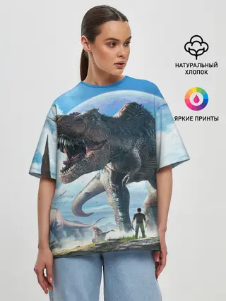 Женская футболка оверсайз / Ark Survival Evolved
