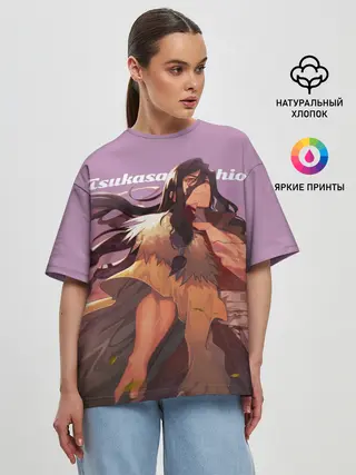 Женская футболка оверсайз / Tsukasa