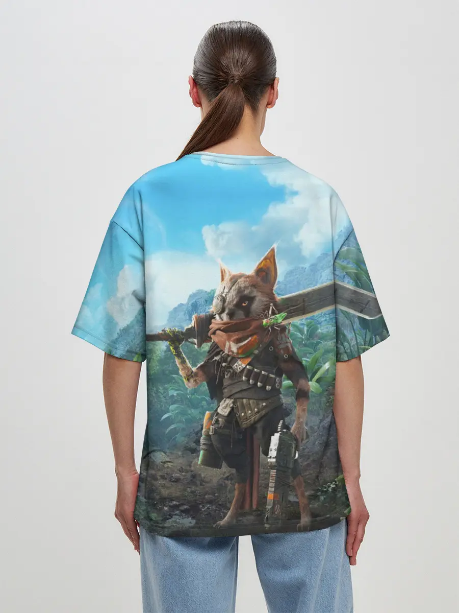 Женская футболка оверсайз / Biomutant Биомутант