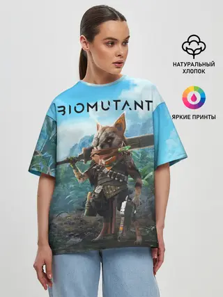 Женская футболка оверсайз / Biomutant Биомутант