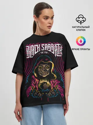 Женская футболка оверсайз / BLACK SABBATH